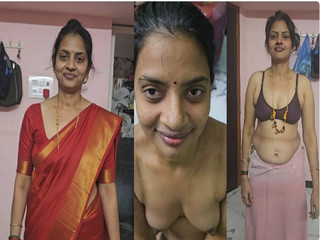 Telugu Aunty Boob Pressed By Husband