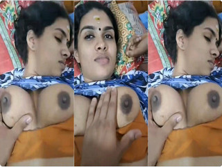 Desi Mallu Wife Boobs Pressing By Hubby