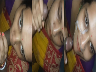 Desi Boudi Bj and Hubby Cum On Her Face