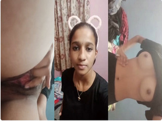 Cute Mallu Girl Shows Boobs