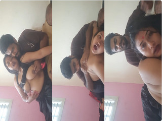 Sexy Desi Boudi Boobs and Pussy Licking By Hubby Part 2