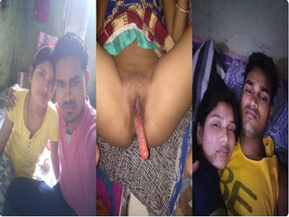 HORNY DESI VILLAGE COUPLE MASTURBATING WITH CARROT & FUCKING DOGGYSTYLE REVERSE COWGIRL